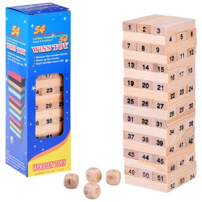 Drevená hojdačka veža Jenga