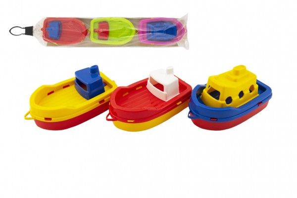 Farebné plastové lodičky 3ks do vody 14cm