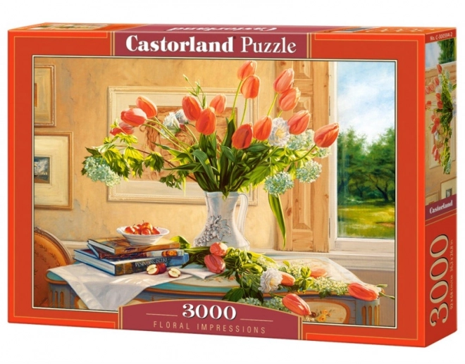 Castorland puzzle kvetinové zátišie 3000 dielikov