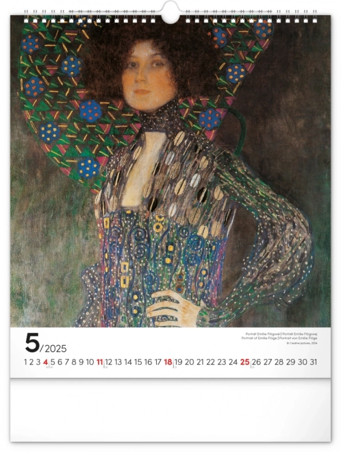 Nástenný kalendár Gustav Klimt 2025