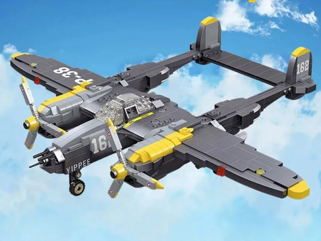 Technické kocky bojové lietadlo P-38