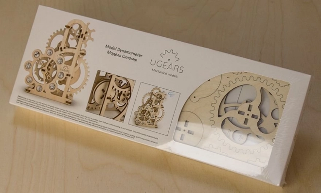 Ugears 3D drevené mechanické puzzle Dynamometer