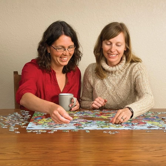 Puzzle Motýľova záhrada 1000 dielikov od Cobble Hill