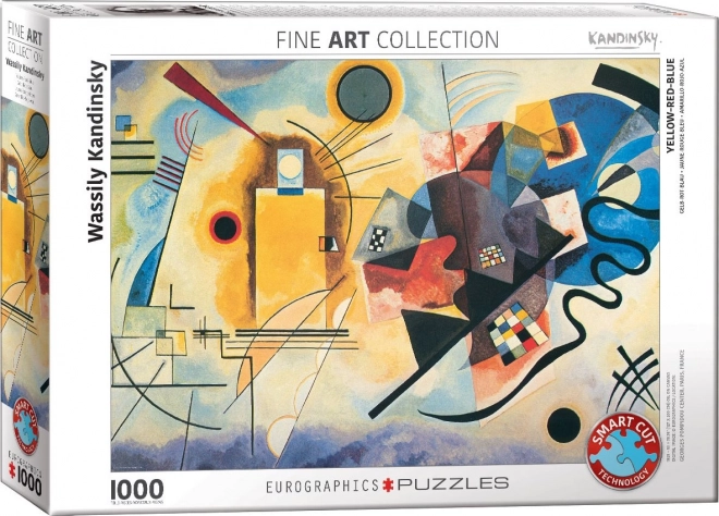 Puzzle žltá, červená, modrá 1000 dielikov