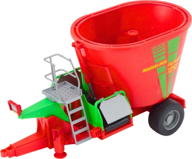 Funkčný príves s miešačkou krmiva