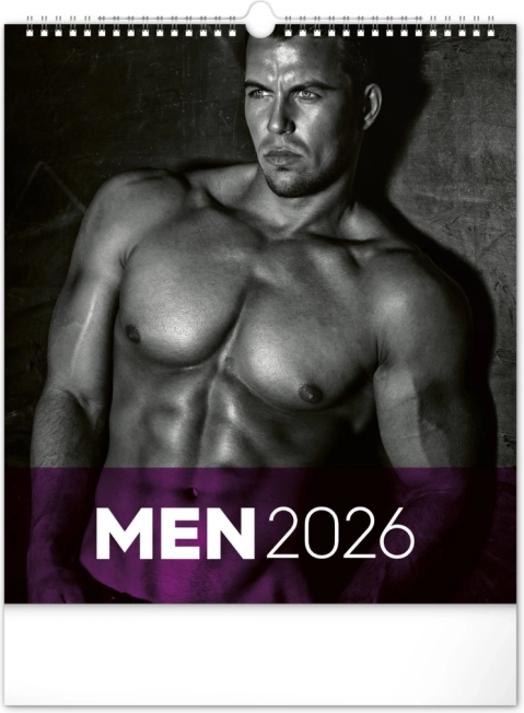 Nástenný kalendár s mužmi 2026