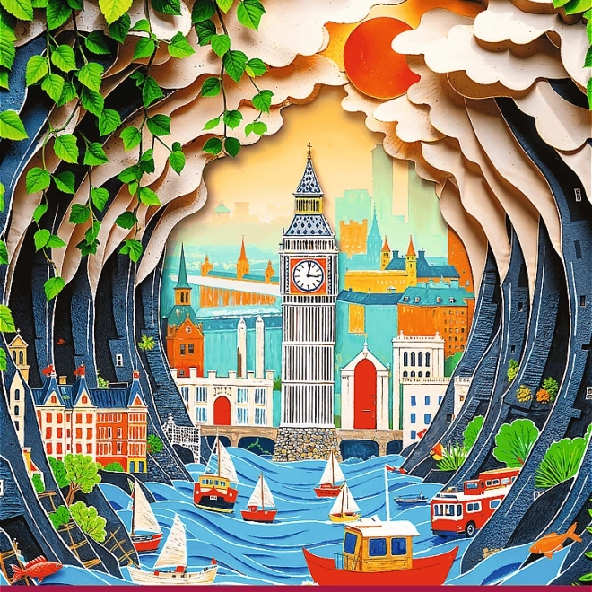 Puzzle Trefl Paper Art: Londýn 1000 dielikov
