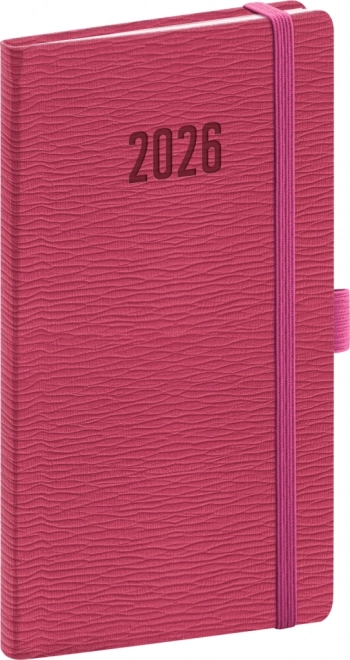 Vreckový diár Rivoli 2026 ružový