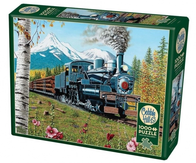 Puzzle Ťažba dreva 1000 dielikov