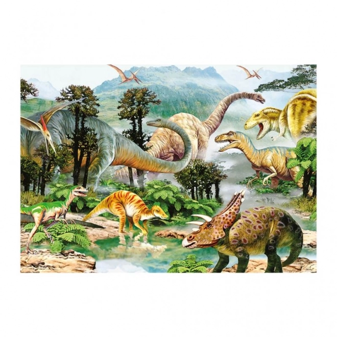 Puzzle Dino Svět XL 100 Dielikov