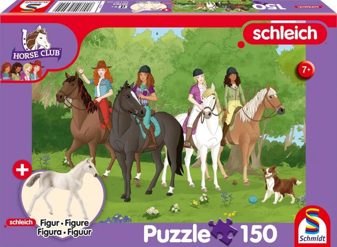 Puzzle Schleich Výlet do prírody 150 dielikov + figúrka