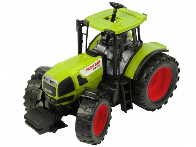 Žltý traktor s vyklápacím prívesom 50 cm