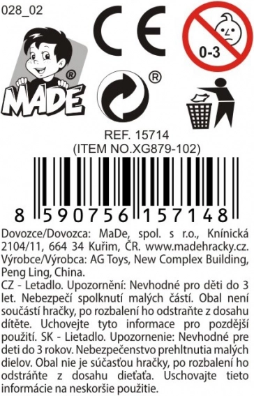 Lietadlo pre malých pilotov - 1ks