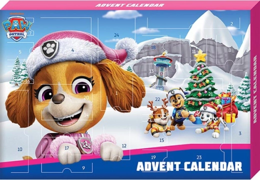 Adventný kalendár TLAPKOVÁ PATROLA pre dievčatá