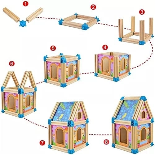 Drevená 3D stavebnica veľký hrad