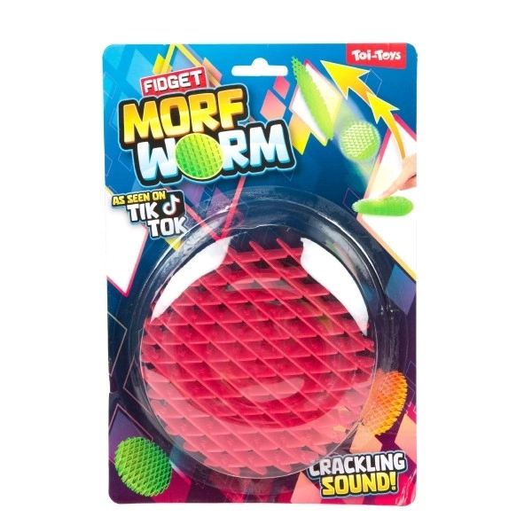 Antistresový fidget červ meniteľného tvaru – 6 farieb