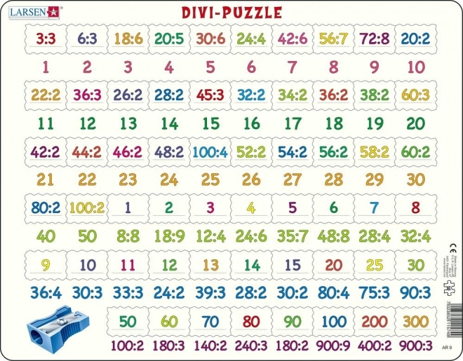 Puzzle Delenie 81 dielikov