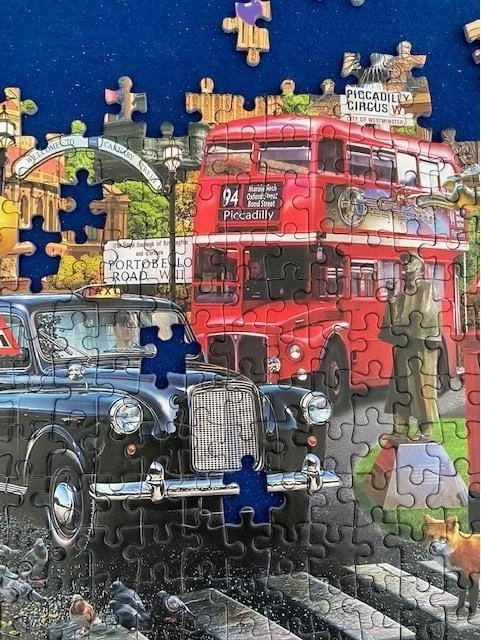 Puzzle Volanie Londýna 1000 dielikov