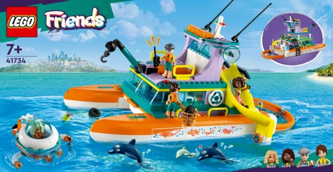 LEGO Friends námornícka záchranárska loď