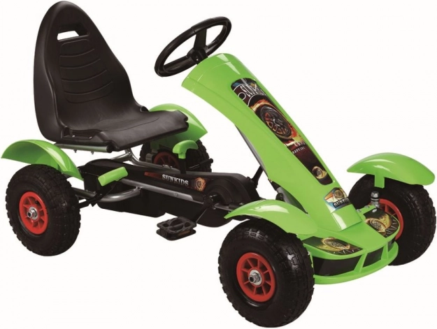 Gokart na pedále zelený