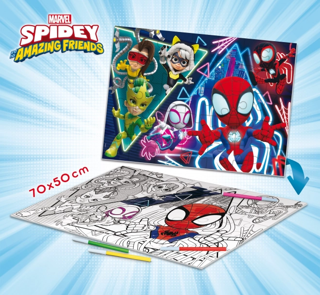 Spider-man Spidey maxi podlahové puzzle