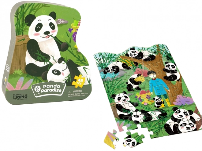 Puzzle Panda Bambusový Les 48 Elementov