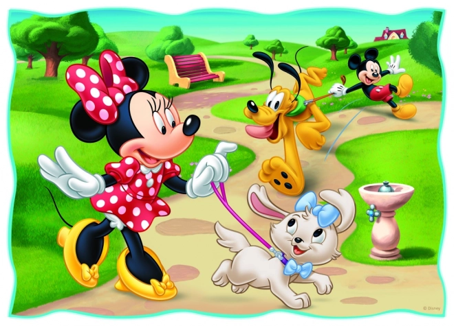 Trefl Puzzle Mickey Mouse: Krásny deň 4v1