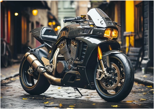 Realistický motív pre fanúšikov motoriek