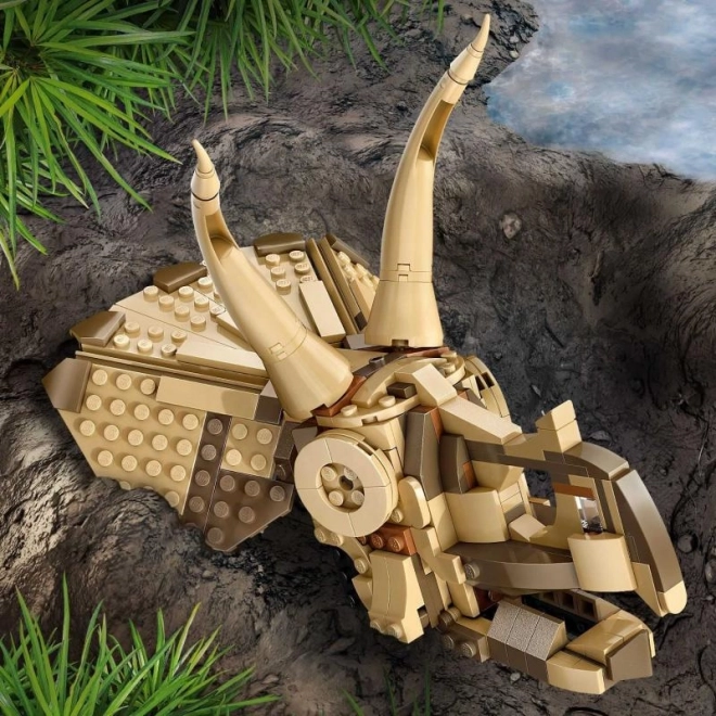 Lego Jurassic World Skelety dinosaurov: lebka Triceratopsa