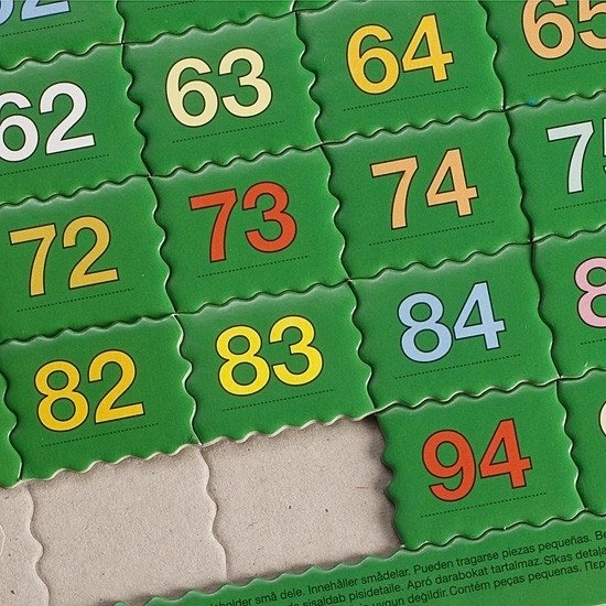 Larsen vzdelávacie puzzle Počítanie do 100