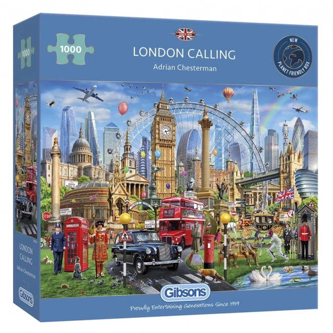 Puzzle Volanie Londýna 1000 dielikov