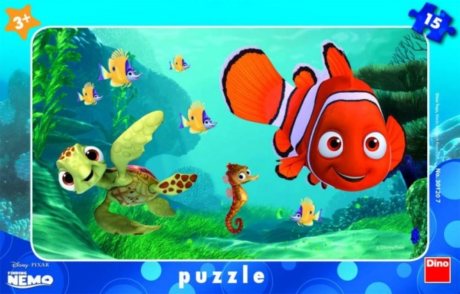 Dino Puzzle Hľadá sa Nemo: Nemo a korytnačka 15 dielikov