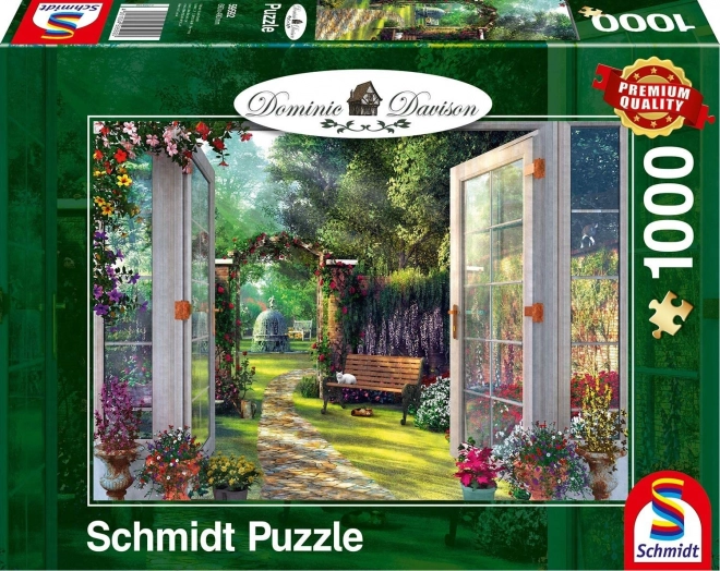 Puzzle Pohľad do kúzelnej záhrady 1000 dielikov