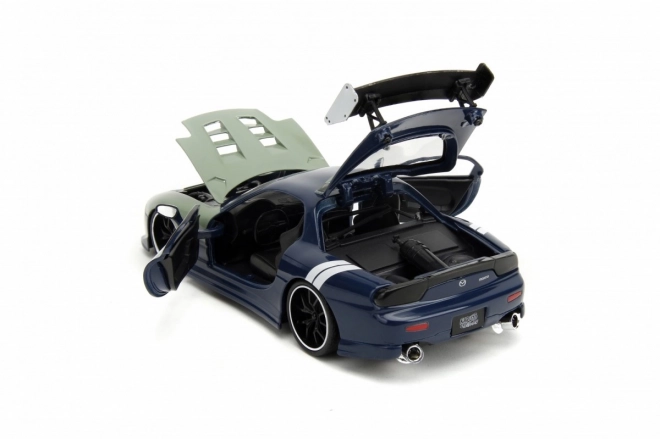 Jada Toys: Naruto - 93 Mazda RX-7 s figúrkou 1:24