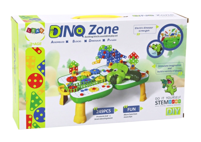 Interaktívna vŕtačka v tvare dinosaura