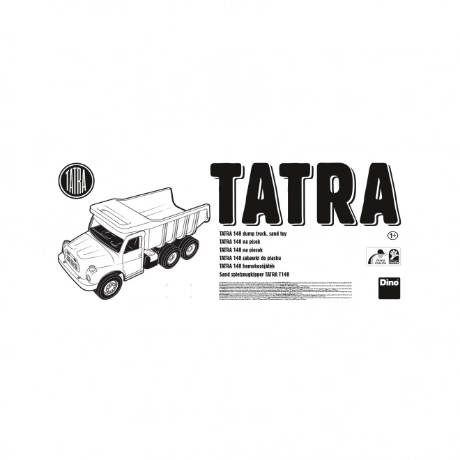 Auto Tatra 148 plast 72 cm Bager na piesok - žltooranžové