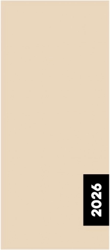 Mesačný diár Beige 2026