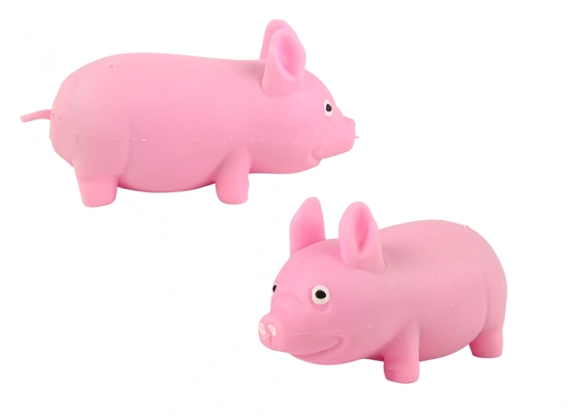 Elastická ružová hračka squishy prasa