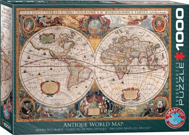 Puzzle staroveká mapa sveta 1000 dielikov