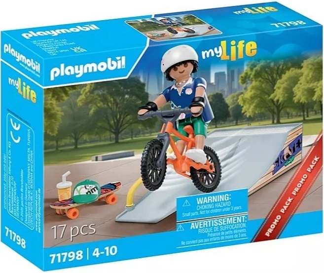 Playmobil darčeková sada skateboardista s rampou