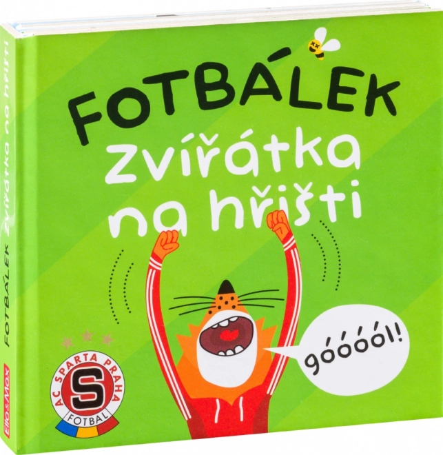 Futbalové zvieratká na ihrisku leporelo