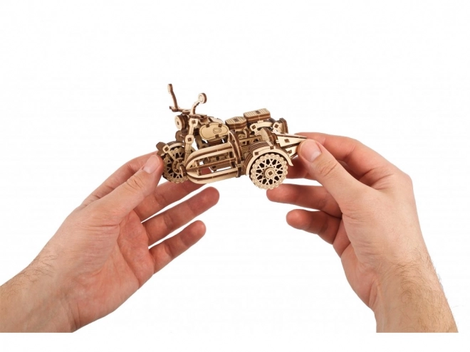 Ugears 3D drevené mechanické puzzle Harry Potter Hagridova lietajúca motorka