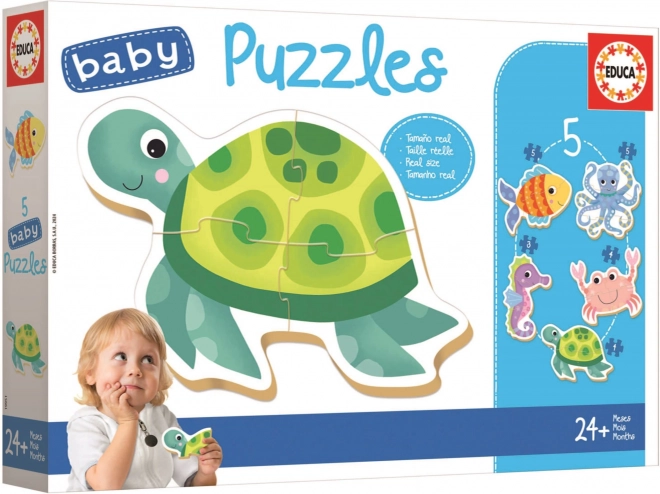 Educa baby puzzle Vodné zvieratá