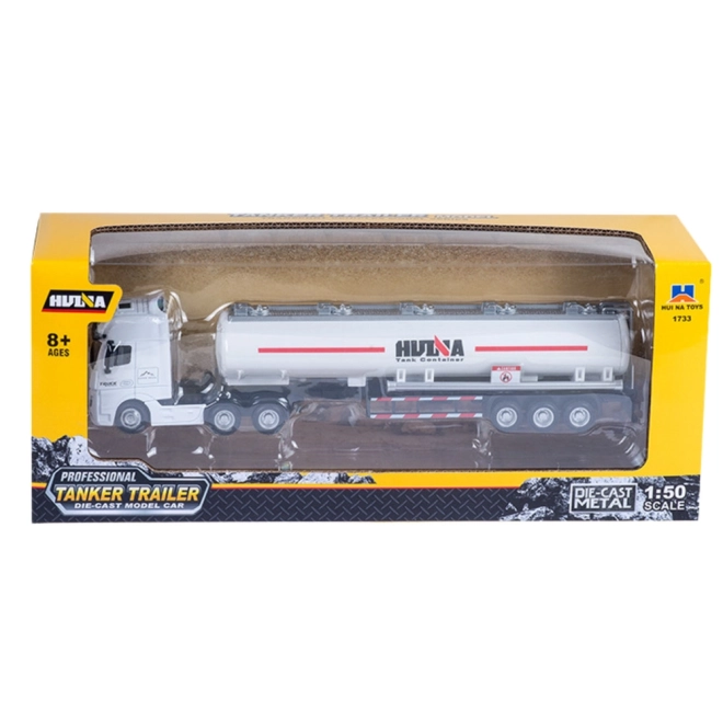 Kovový model cisteren Huina 1:50 biela