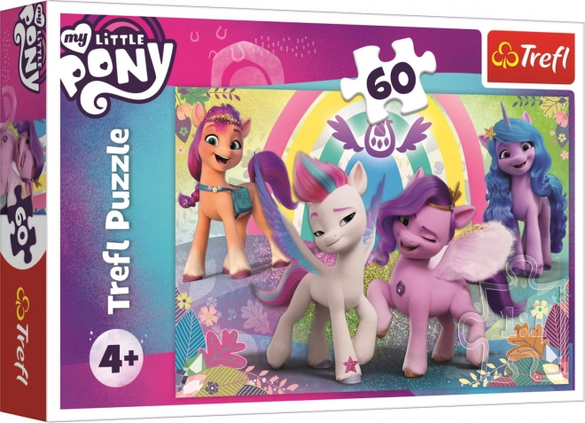 Trefl puzzle My Little Pony: Roztomilí poníci 60 dielikov