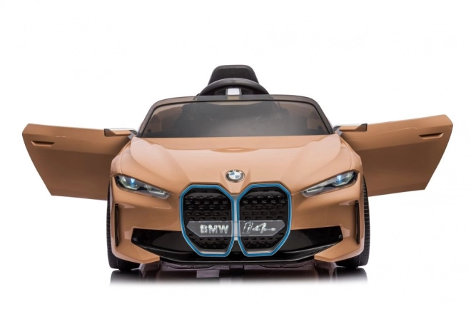 Detské elektrické auto BMW I4 zlaté 4x4