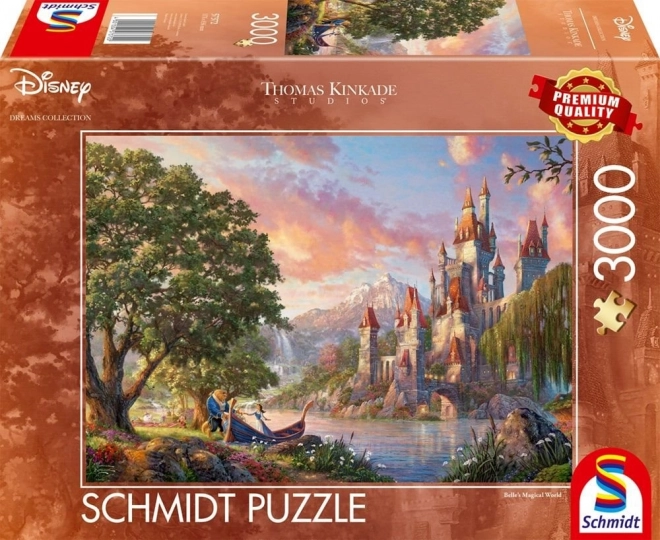 Puzzle Kráska a zvíře: Kouzelný svet Belly 3000 dielikov