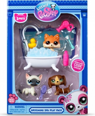 Littlest Pet Shop set G7 S3 SPA s 3 figúrkami