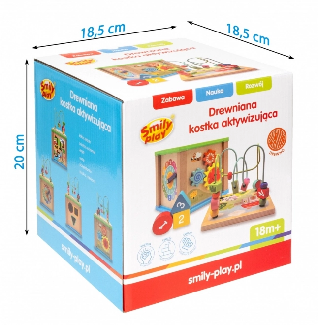 Drevená aktívna kocka pre deti 5v1