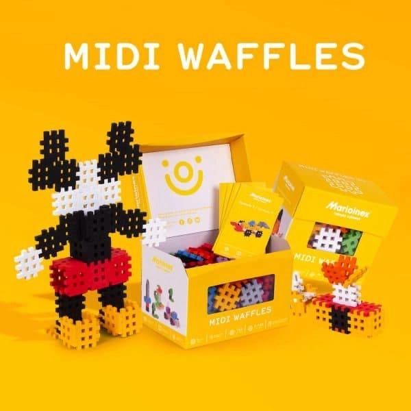 Stavebnica Midi Waffle 44 kusov